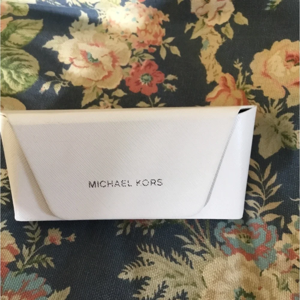 Michael Kors Large White Glasses Case